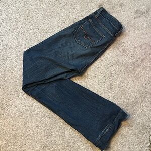 Kimes Ranch Dark Blue Flare Jeans